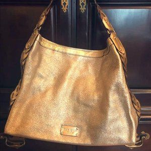 Kate Spade Gold Leather Hobo Bag